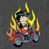 Men's Betty Boop Biker Betty Flames T-Shirt - image 2 of 4