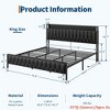 Upholstered Platform Bed w/ Charging Station | 12" Underbed Storage & Metal Frame | Quiet Tool-Free Assembly for Primary Bedroom (3 Sizes) - 2 of 4