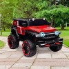 2-Seater 12V Kids Electric Ride-On Car, 4WD Off-Road RC Toy, 25W Dual Motor, 3-Speed, Spring Suspension & Spare Tire - 2 of 4