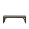 New Classic Furniture, Gulliver Wood Bench, Rustic Brown - 3 of 4