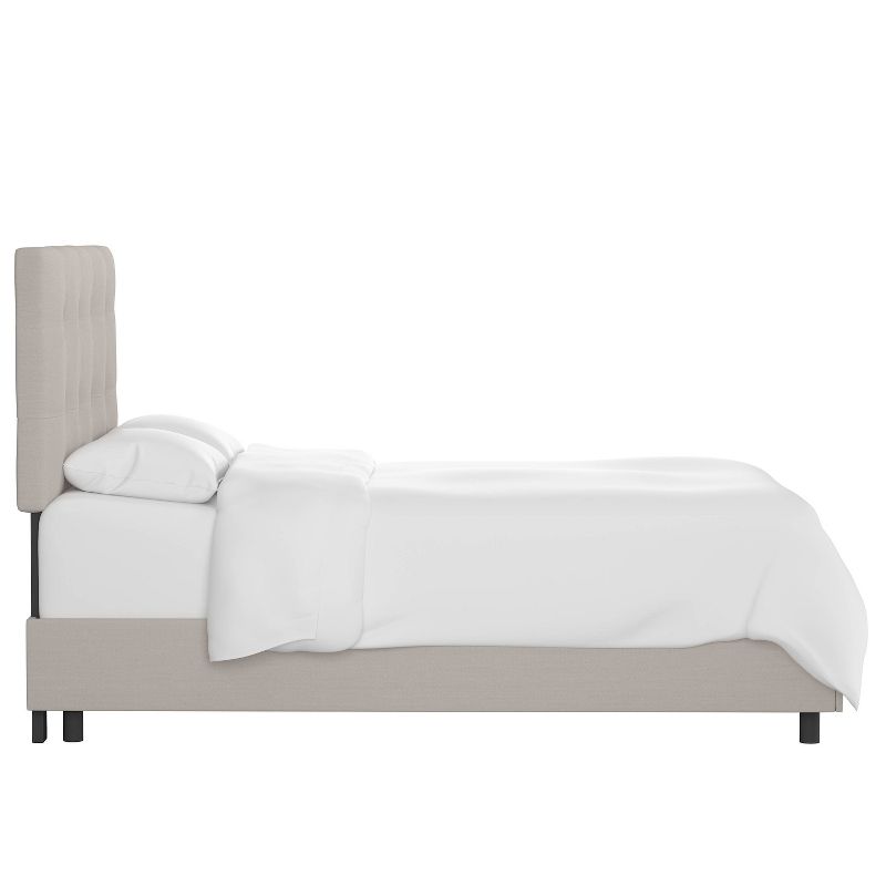 Skyline Furniture Dolce Button Pulled Bed in Linen, 4 of 10