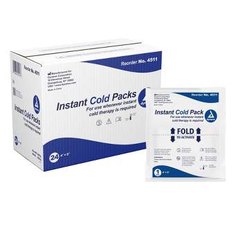 Dynarex Disposable Plastic / Calcium Ammonium Nitrate / Water 4 x 5" Instant Cold Pack 4511 24 per Case