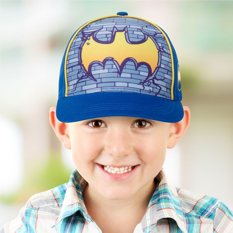 Batman Boys 2 pack Baseball Hat , Kids Baseball Cap for Ages 2-4, 2 of 9