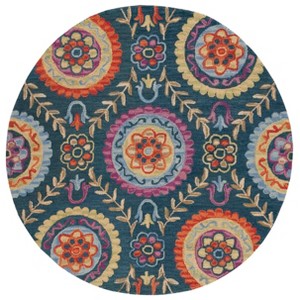 Suzani SZN374 Hand Hooked Indoor Indoor Rugs - Safavieh - 1 of 3