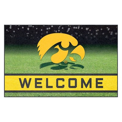 NCAA Iowa Hawkeyes Crumb Rubber Door Mat 18"x30"