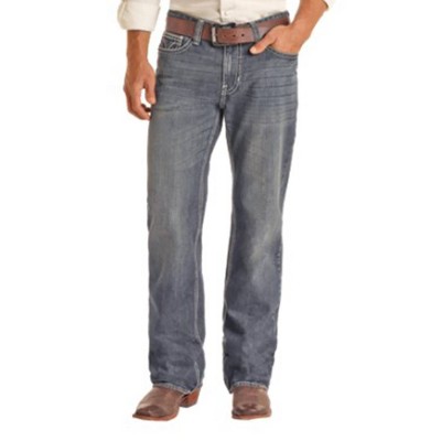 Men's Double Barrel Relaxed Straight Leg Jean - Rock & Roll Denim