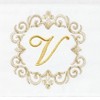 Linum Home Textiles 100% Turkish Cotton MONICA Gold Thread 2PC Embellished Hand Towel Set - 3 of 3