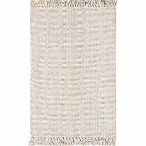 Hauteloom Senneterre Bleached Jute Rug - 1 of 4