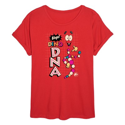 Women's - Jurassic Park - Mr Dna Oversized Graphic T-Shirt