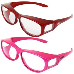 2 Pairs of Global Vision Eyewear Escort Safety Motorcycle Glasses with Clear, Clear Lenses - 1 of 4