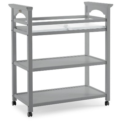 graco changing table pebble gray