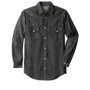 Boulder Creek by KingSize Men's Big & Tall Tall Western Snap Front Shirt - 1 of 4