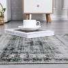 Area Rug 8x10 Living Room Rug Non Slip Washable Rugs for Bedroom Boho Aesthetic Carpet Stain-Resistant Foldable Thin Floor Cover Dark Grey - 3 of 4