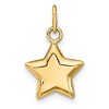 Black Bow Jewelry 14k Yellow Gold 11mm Puffed Star Charm - 3 of 4