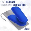 Thrive 2 Pack Reusable Cold Compress Ice Packs for Injury, Soft Touch Gel Ice Pack for Pain Relief & Rehabilitation - 2 of 4