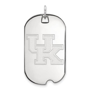 Black Bow Jewelry 14k White Gold Kentucky Wildcats NCAA Large Pendant - 1 of 3