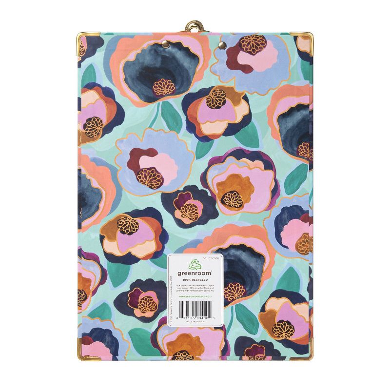 greenroom Paper Clipboard Deco Floral Blue, 2 of 7