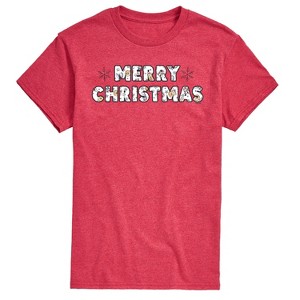Men's - Winnie the Pooh - Merry Christmas Characters Short Sleeve Graphic T-Shirt - 1 of 4