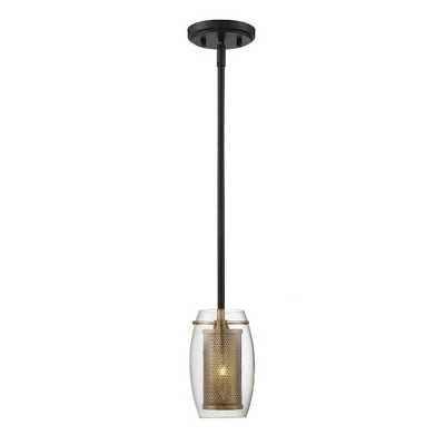 Savoy House Dunbar 1 - Light Pendant in  Warm Brass/Bronze