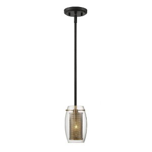 Savoy House Dunbar 1 - Light Pendant in  Warm Brass/Bronze - 1 of 4