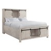 Queen Jack Platform Storage Bed White - Picket House Furnishings: Farmhouse Style with Headboard & Footboard Cabinets - image 2 of 4