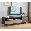 72" Wood Multi-Colored TV Stand Cabinet with Two Drawers, One Door, and Divided Shelf, Buffet Table for Living room or Entrywa - 2 of 4