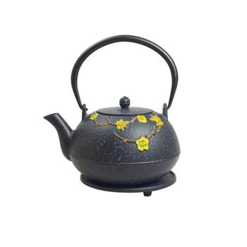 Mind Reader Individual Ceramic Tea Set Teapot and Teacup with Lid and  Saucer,12 oz Pot, 10 oz Mug, White 