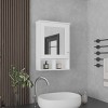 GlasFlength Decorative Wall Mirrors Vanity Mirrors Open Shelves Bathroom Decor Cabinet Accent Mirror for Bathroom Wall, White, 20.9"*6.6"*29" - 3 of 4