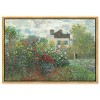 Art Remedy Monet - Garden with Dahlias Impresionism Landscape Wall Art Framed - 3 of 4