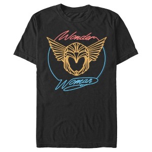 Men's Wonder Woman 1984 Golden Neon Helmet T-Shirt - 1 of 4
