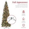 6ft Pre-Lit Pencil Christmas Tree with 250 Frosted Lights, Slim Space-Saving Design, Easy Assembly, Green - 4 of 4