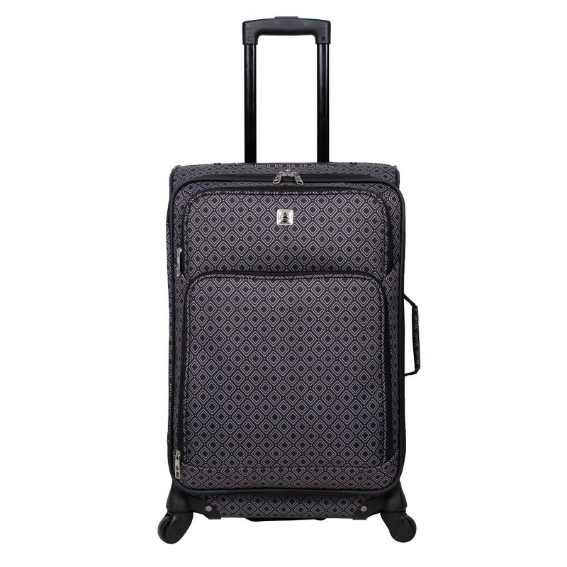 Skyline 4pc Softside Checked Luggage Set - Gray Geo, 3 of 16