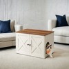 Heather Greige Cat Litter Box Enclosure. Doubles as indoor cat house & end table. Hidden design, sized 27.6 x 19.7 x 19.7 inches. - 4 of 4