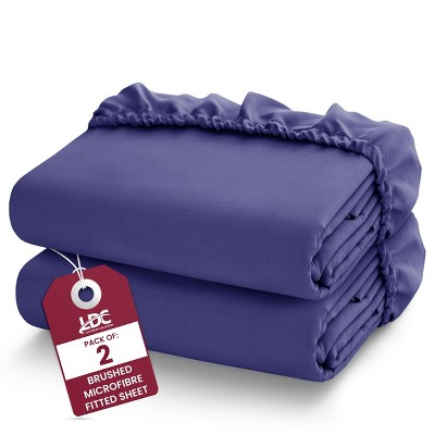 Microfiber Fitted Sheets Deep Pocket Up to 16-Inch , Ultra Soft , Easy Fit , Hypoallergenic Fitted Bed Sheets - Lux Decor Collection