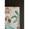 Framed Morocco Hotel Painting 24" H – Multi Color Canvas Art with Glass By kalalou - 3 of 4