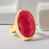 Ross-Simons 25.00 Carat Pink Quartz Ring in 18kt Gold Over Sterling - 4 of 4
