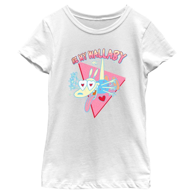 Girl's Rocko's Modern Life Be My Wallaby T-Shirt, 1 of 5