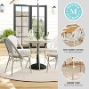 Martha Stewart Lily Pond Indoor-Outdoor Bistro Dining Table with 4 Stackable Bistro Chairs - 4 of 4
