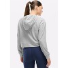 Peloton Women's Dreamblend Full Zip, Light Heather Grey - 3 of 4