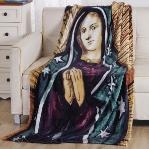 Plazatex Mary Micro plush Decorative All Season Multi Color 50" X 70" Throw Blanket - 1 of 3