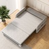 Gaoyangjiaju 37 inch to 88.58 inch Convertible Sofa Bed  with Hidden Storage & Lockable Wheels - 4 of 4