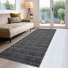 Machine Washable Hallway Runner Rug 2x6 Braided Print Entryway Rug Non-Slip Stain Resistant Area Rug for Laundry Bedside Modern Solid Kitchen Mat - 2 of 4