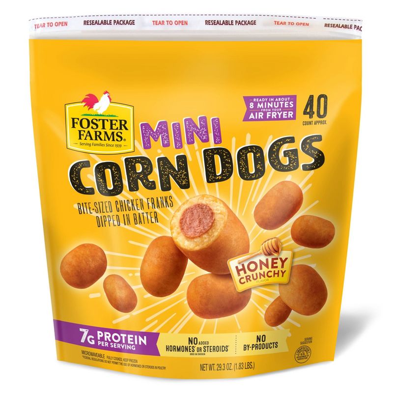 Foster Farms Mini Corn Dogs - Frozen - 29.3oz/40ct, 1 of 9