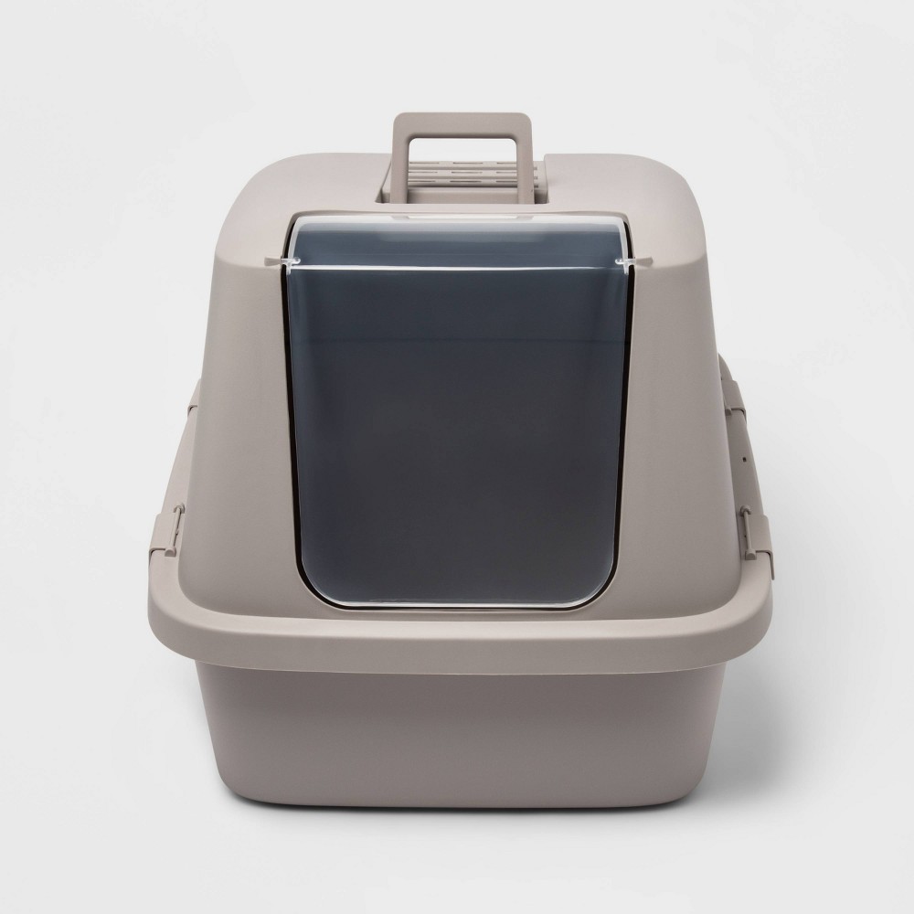 Enclosed Waste Cat Pan - Gray - XL - up & up™