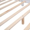 Full Size Wood Platform Bed With House-shaped Headboard Easy Assembly Platform Bed Frames Mattress Foundation - 4 of 4
