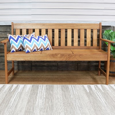 Chevron Bliss Blue and Brown Lumbar Outdoor Pillow Set