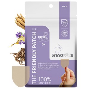 The Friendly Patch Snooze Sleep Patches 8 Melatonin, Valerian Root, Ashwagandha, Magnesium - 1 of 4