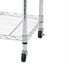 5-Tier Silver Heavy Duty Storage Rack ¨C Adjustable Wire Shelf with Wheels for Garage, Kitchen & Pantry (Corrosion-Resistant Steel) - 4 of 4