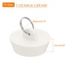 Unique Bargains Rubber Flexible Bathtub Sink Drain Stoppers with Hanging Ring 4 Pcs - 2 of 4