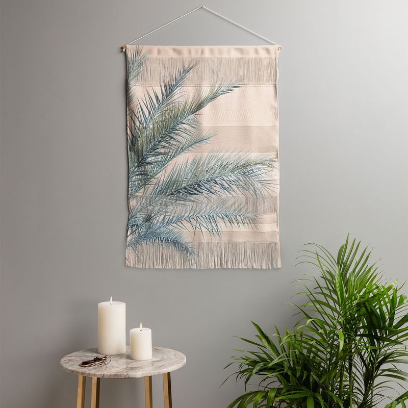 Eye Poetry Photography Tropical Palms On Blush Pink Boho Nature Fiber Wall Hanging - Society6, 2 of 4